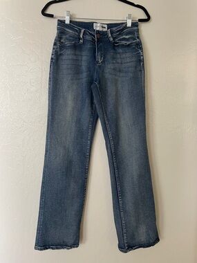 Fashion Nova Medium Blue Straight-Leg Jeans